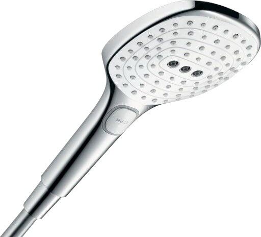 Hansgrohe Raindance Select E 120 3jet Hvit/Krom Hansgrohe Raindance Select E 120 3jet Hvit/Krom