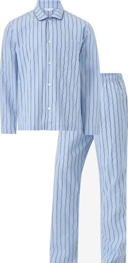 Gant Striped Poplin Pyjama Set Blå