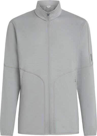 Icebreaker Men"s Merino 560 Realfleece Elemental II Long Sleeve Zip Proto Grey L