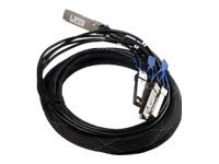 Mikrotik - Direkte 100Gbase-Koblingskabel - Qsfp28 (Hann) Til Sfp28 (Hann) - 3 M - For Cloud Core Router Ccr2216-1G-12Xs-2Xq