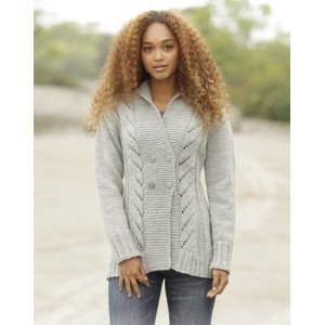 Arrowhead by DROPS Design Jakke Strikkeoppskrift str. S XXXL Small