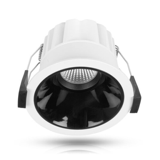Downlight AGGE Round Spot Antiglare 85 mm IP44 / CCT / Dimbar Hvit