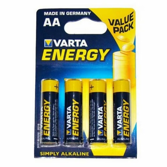 Varta Energy AA Alkalisk Batteri - 1,5 V Engangsbatteri (4 stk)