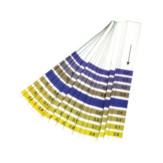 pH test strip 2,8-4,6 20 stk. pH test strip 2,8-4,6 20 stk.