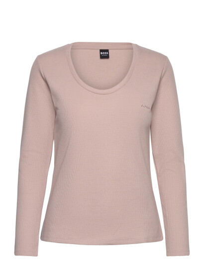 BOSS Waffle_Ls-Shirt Cn - Pink - XS