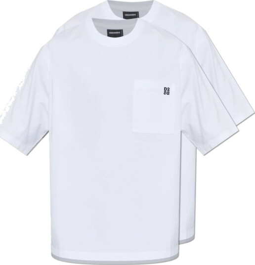 Dsquared2 Herre Topper Hvit L,