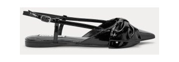 Steve Madden Dazzled Slingbacks BLACK LEATHER 37 Steve Madden Dazzled Slingbacks BLACK LEATHER 37