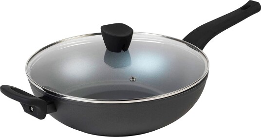 Russell Hobbs Pearlised Wok med lokk 28 cm Russell Hobbs Pearlised Wok med lokk 28 cm