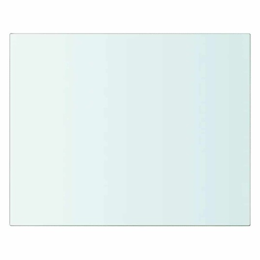 vidaXL Hyllepaneler 2 stk klart glass 20x20 cm