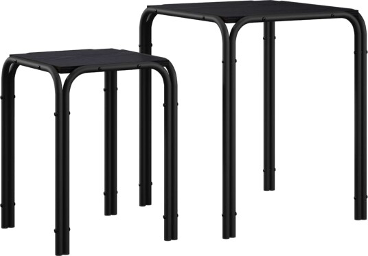 vidaXL Sidetabell Svart eik 41 x 40 x 50 cm Konstruert tre