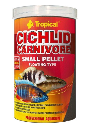 Cichlide Carnivore Small Pellet 1000 ml/360 g - Akvaristikk - Fiskefôr & fiskemat - Flakfôr - Tropical Cichlide Carnivore Small Pellet 1000 ml/360 g - Akvaristikk - Fiskefôr & fiskemat - Flakfôr - Tropical
