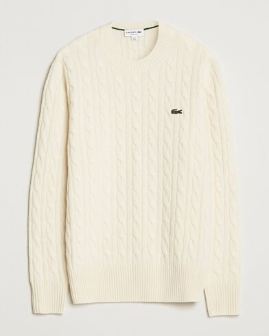 Lacoste Carded Wool Cable Crew Neck Lapland