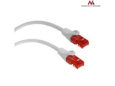 Maclean Mctv-301 W 1 M Cat6 U/Utp Utp Rj-45 Rj-45 Rød Hvit