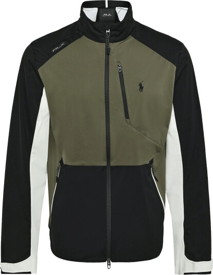 Ralph Lauren Golf Color Blocked Packable Jacket   Khaki green   M