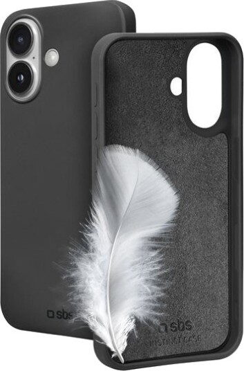 SBS Instinct Mobildeksel for iPhone 16 - Svart