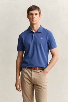 GANT Reg Shield Ss Pique Polo Blue XXXL GANT Reg Shield Ss Pique Polo Blue XXXL