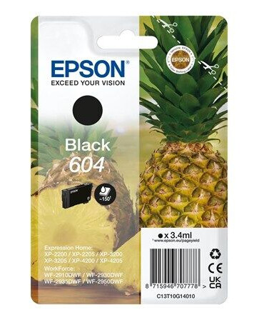 Epson 604 - black - original - ink cartridge - Blekkpatron Svart