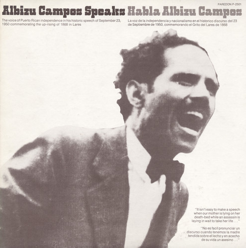 Albizu Campos  Habla Albizu Campos (Albizu Campos Speaks)  CD