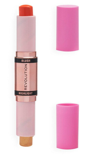Makeup Revolution Blush & Highlight Stick Coral Dew 4,3g
