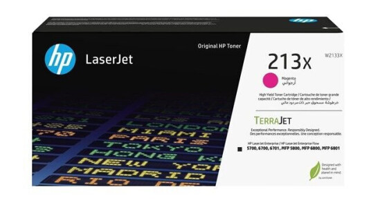 HP 213X / W2133X - Magenta Toner - High Yield - Laser toner Rød HP 213X / W2133X - Magenta Toner - High Yield - Laser toner Rød