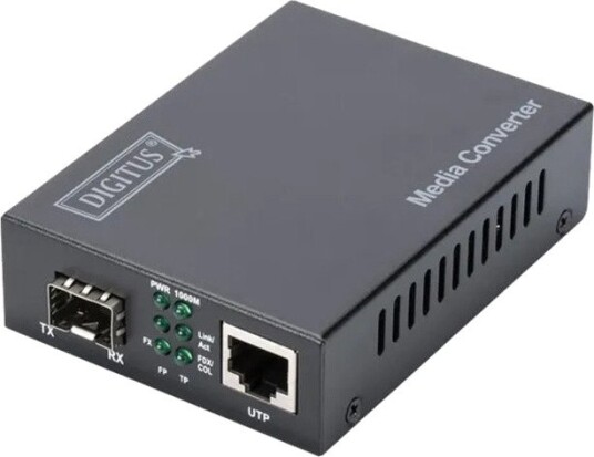 Digitus DN-82211 Mediekonverter 10 Gigabit Ethernet SFP Støtter 1G 2.5G 5G og 10G