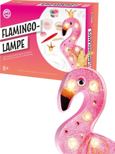 Gøy å lage hobbyeske Flamingolampe