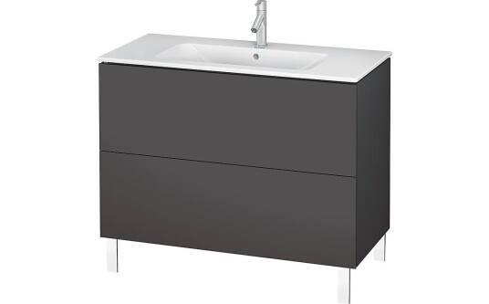 Duravit L-Cube Servantskap m/2 skuffer 1020x704x481 mm Grafitt Matt