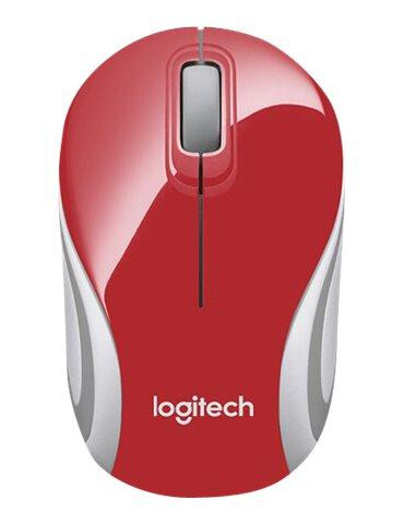 Logitech M187 - mus - 2.4 GHz - rød