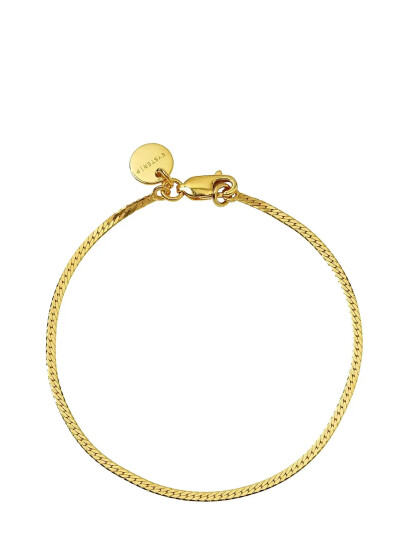 SYSTER P Herringbone Bracelet Gold Guld S/M 16,5 cm