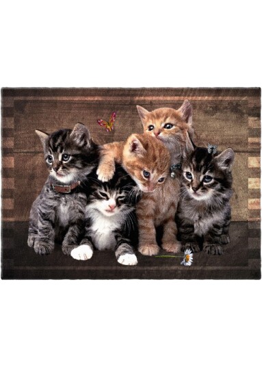 bonprix Dørmatte med kattemotiv 1 (40/60 cm),2 (60/80 cm),3 (90/120 cm) brun