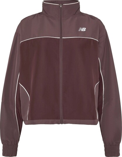 New Balance Trackside Woven Jacket CHERRY LEATHER S