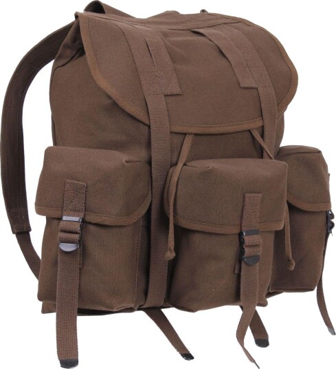 Rothco G.I. Type Heavyweight Mini Alice Pak ryggsekk Woodland Brun Rothco G.I. Type Heavyweight Mini Alice Pak ryggsekk Woodland Brun