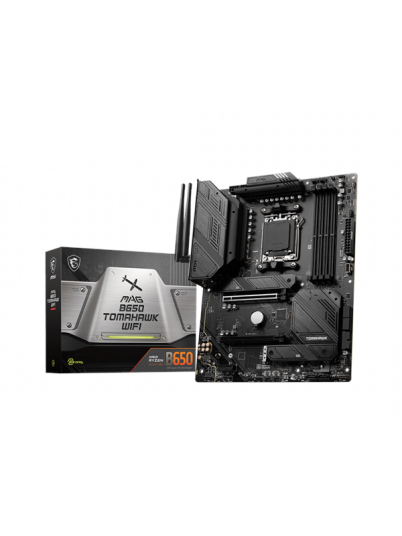 MSI MAG B650 Tomahawk WiFi Hovedkort, AMD AM5, DDR5, ATX