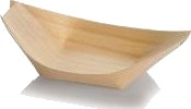 Båd Bakke 110X70x20mm Træ Natur,48 Pk X 100 Stk/Krt