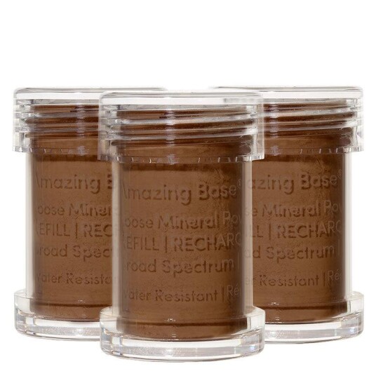 Jane Iredale Amazing Base Refillable Brush Cocoa 3 Pack Refills Jane Iredale Amazing Base Refillable Brush Cocoa 3 Pack Refills
