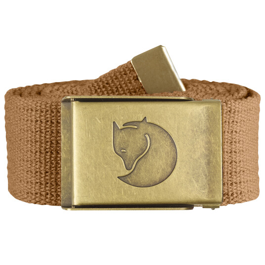 Fjellreven CANVAS BRASS BELT 4 CM BUCKWHEAT BROWN Fjellreven CANVAS BRASS BELT 4 CM BUCKWHEAT BROWN