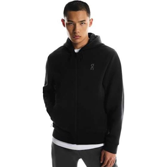On Focus Tech Zip Hoodie Herre Black M