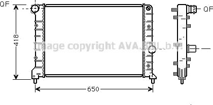 PRASCO ALA2083 Radiator motorkjøling