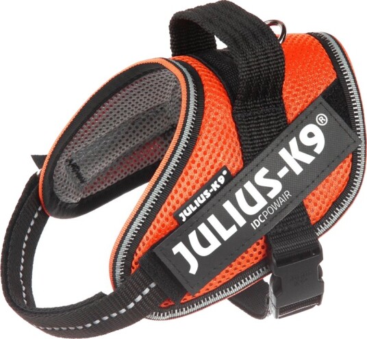 Julius-K9 Idc® Powair-Sele Oransje Størrelse S/Mini Brystomkrets 49 67 cm