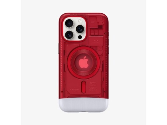 Spigen Classic C1 Magfit, Etui, Apple, Iphone 15 Pro, 15,5 Cm (6.1"), Rød
