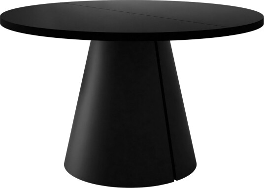 Aurion Spisebord rundt uttrekkbart 120-196 cm - svart
