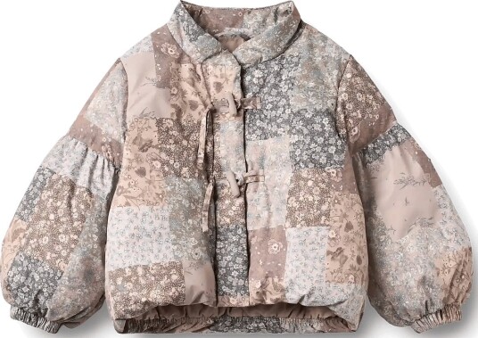Wheat Puffer Jacket Zallie PATCHWORK FLOWERS 128