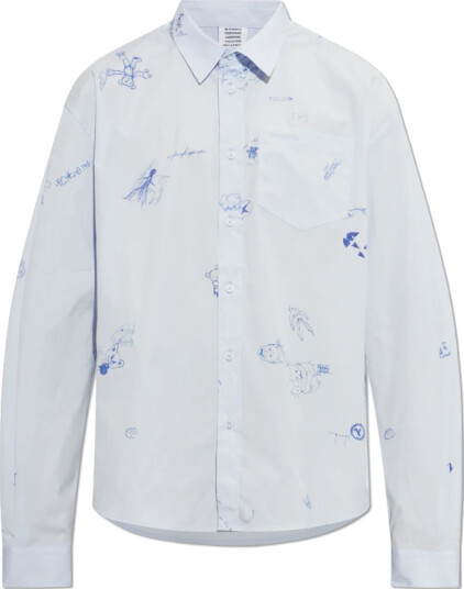 Vetements Herre Skjorter Blå XL, Vetements Herre Skjorter Blå XL,