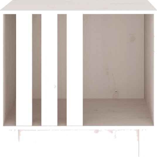 Vidaxl Hundehus Hvit 60X45X57 cm Heltre Furu