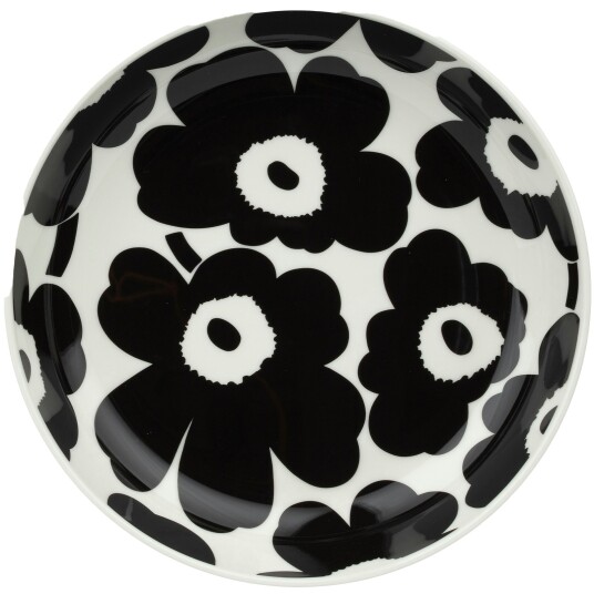 Unikko Dyp Tallerken 20,5 cm Sort / Hvit Unikko Dyp Tallerken 20,5 cm Sort / Hvit