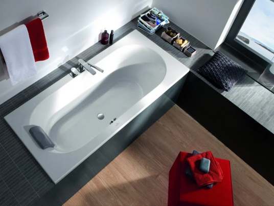 V&B Loop & Friends Badekar f/innbygging Oval Duo, 1800x800 mm.