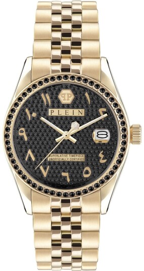Philipp Plein Dameklokke PWYAA0923 Street Couture Sort/Gulltonet Philipp Plein Dameklokke PWYAA0923 Street Couture Sort/Gulltonet