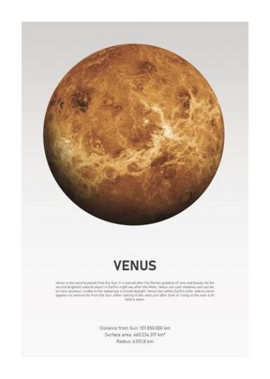 Malerifabrikken Poster Venus Light 1642197-01-48