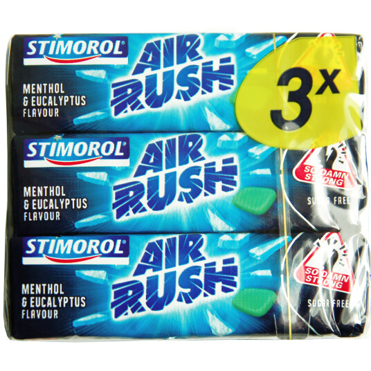 Stimorol Air Rush Mentol & Eucalyptus tyggegummi - 3-pk.