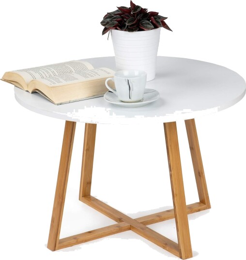 Moderne salongbord i bambus 60 cm skandinavisk stil Moderne salongbord i bambus 60 cm skandinavisk stil